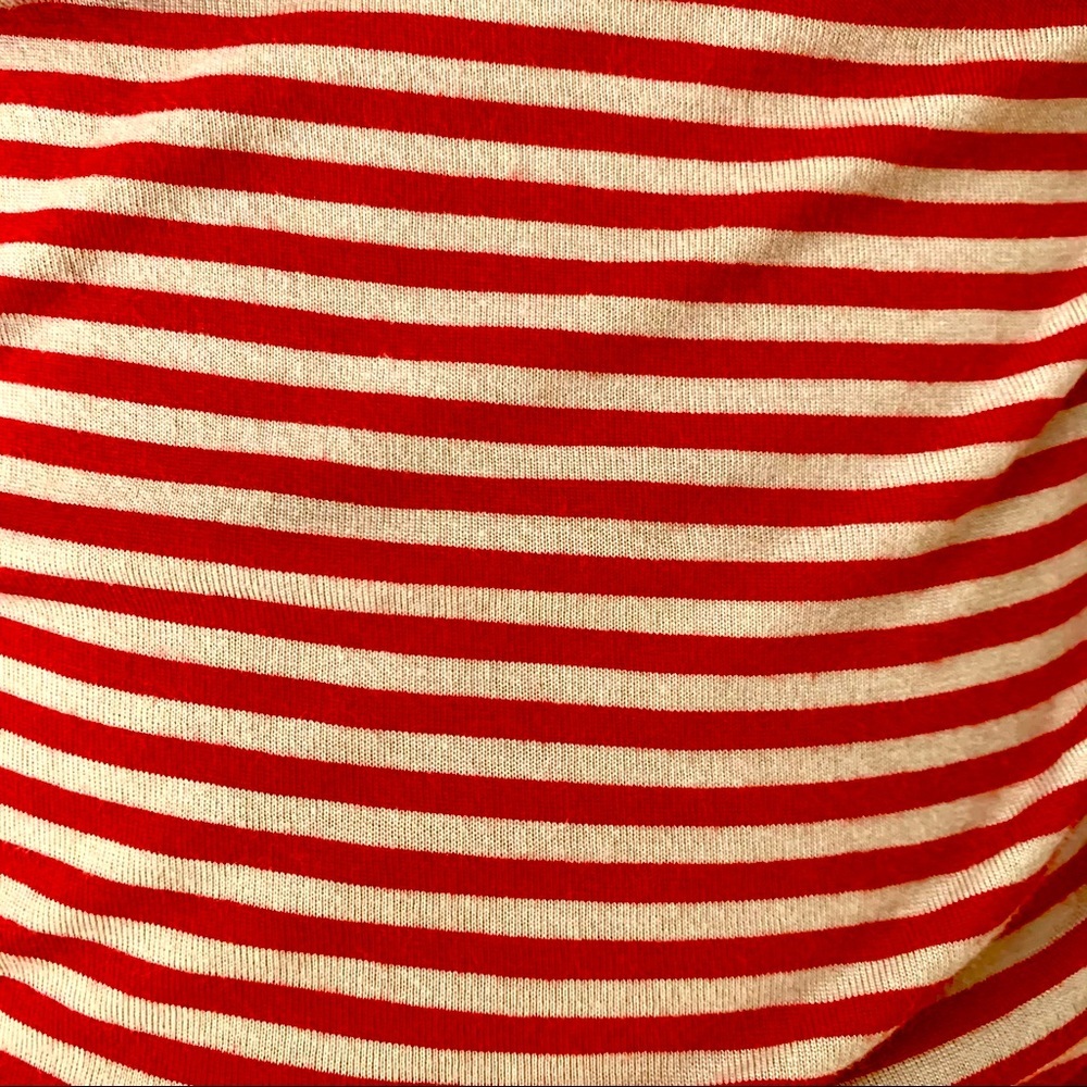 GUESS Red Striped Jersey Bodycon Dress Size Medium - Picture 4 of 15